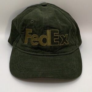 FedEx Green Dad Hat Corduroy Adjustable Hat